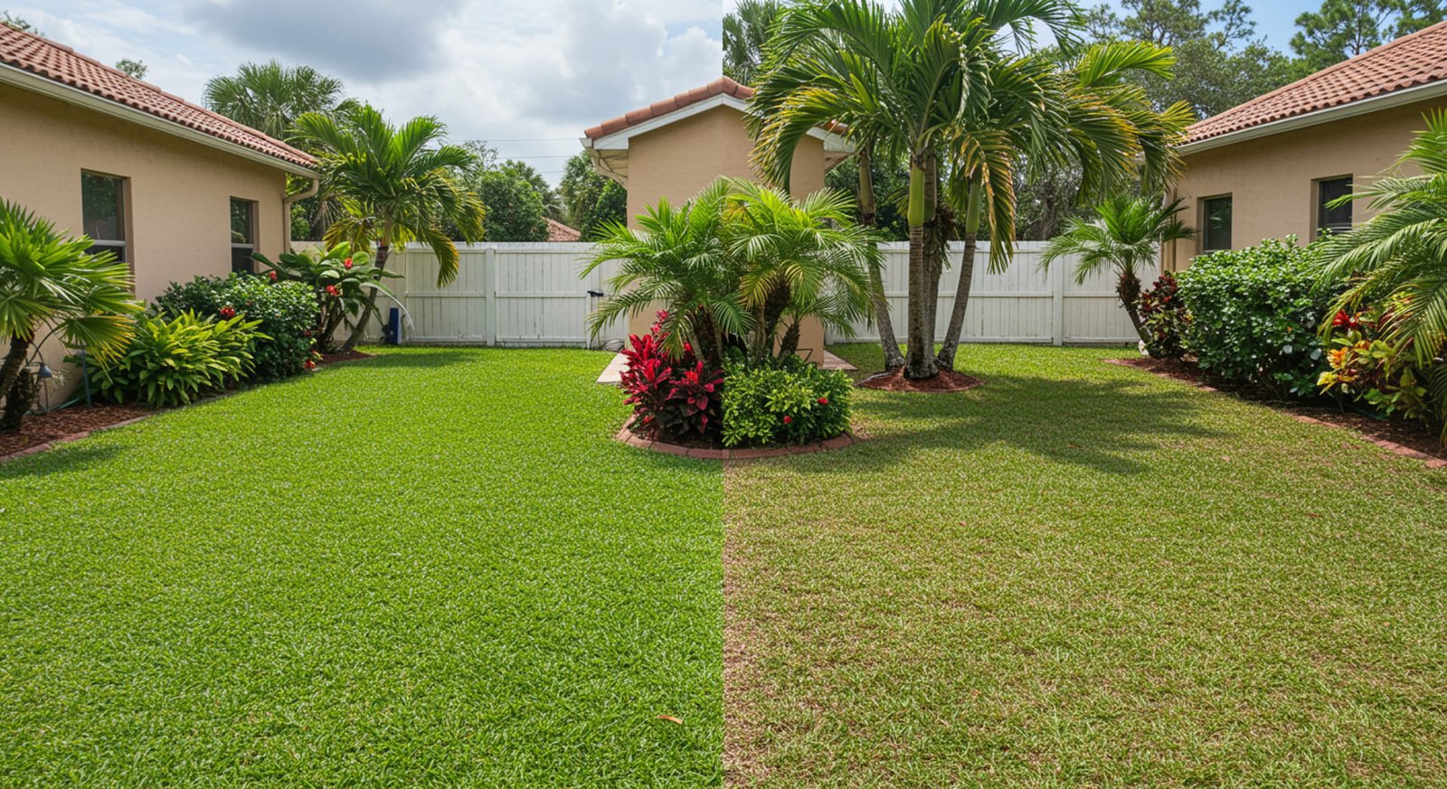 Artificial Turf vs Natural Grass in Florida by Golden Outdoor Solutions