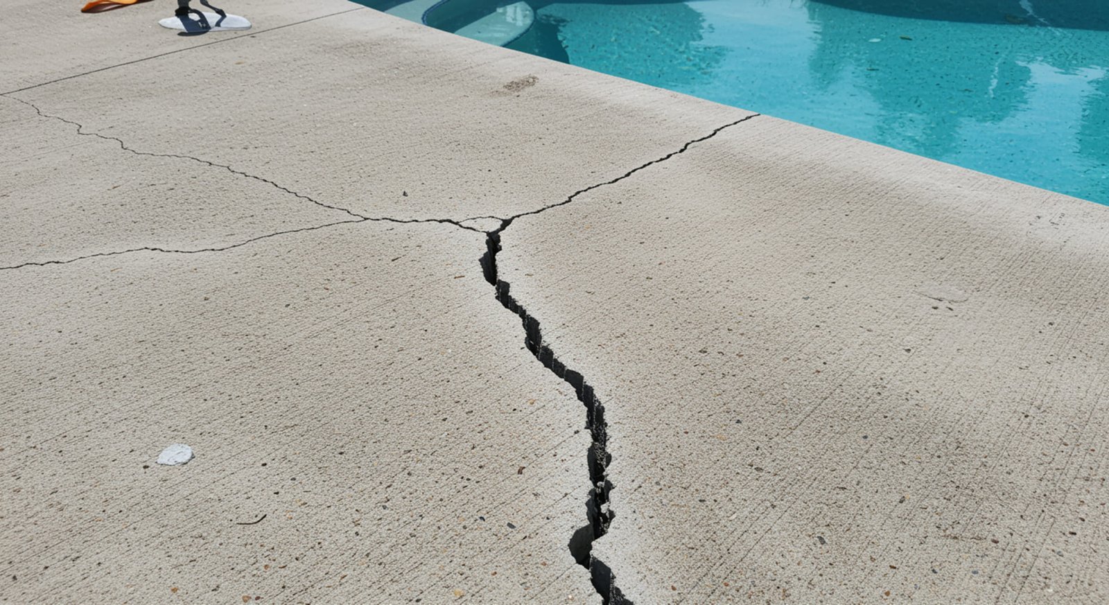 How to fix cracks in a concrete pool deck