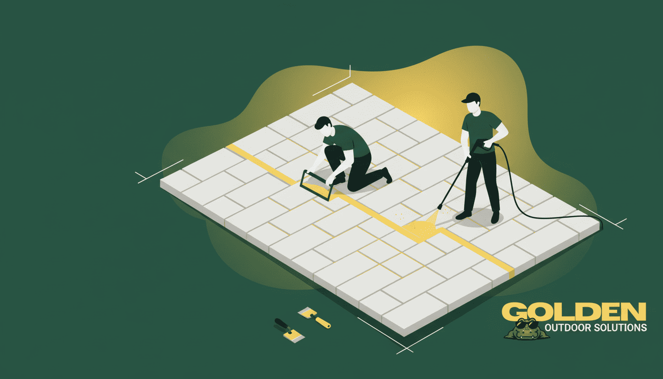 Paver maintenance Florida — clean sealed interlocking paver surface in Central Florida residential backyard