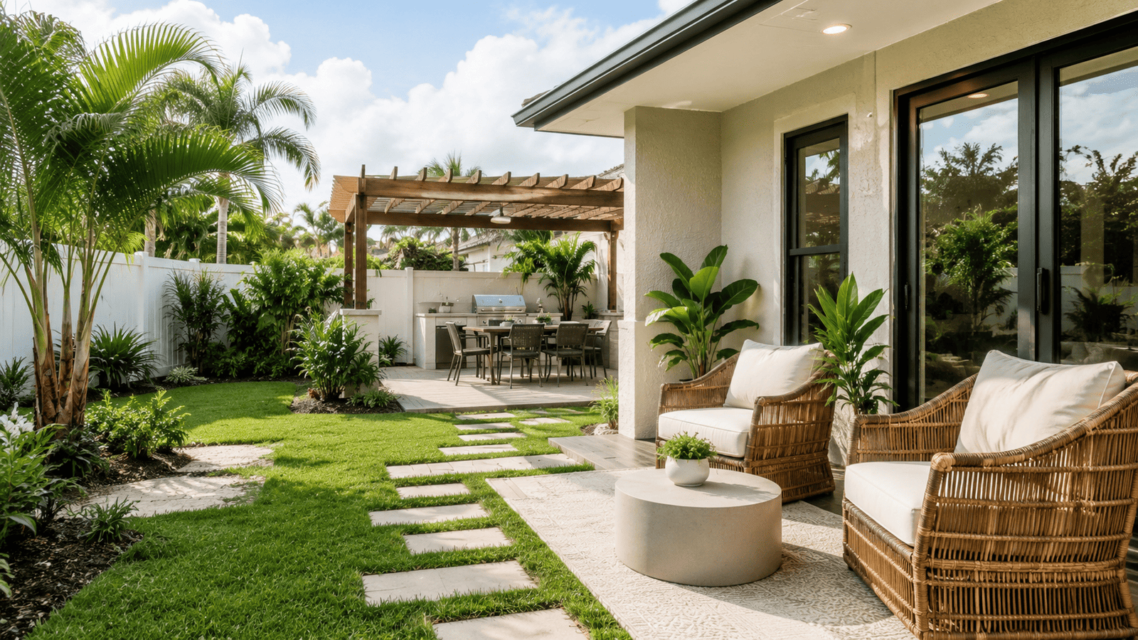 small backyard ideas Brevard County project in Brevard County with a clean premium outdoor residential layout