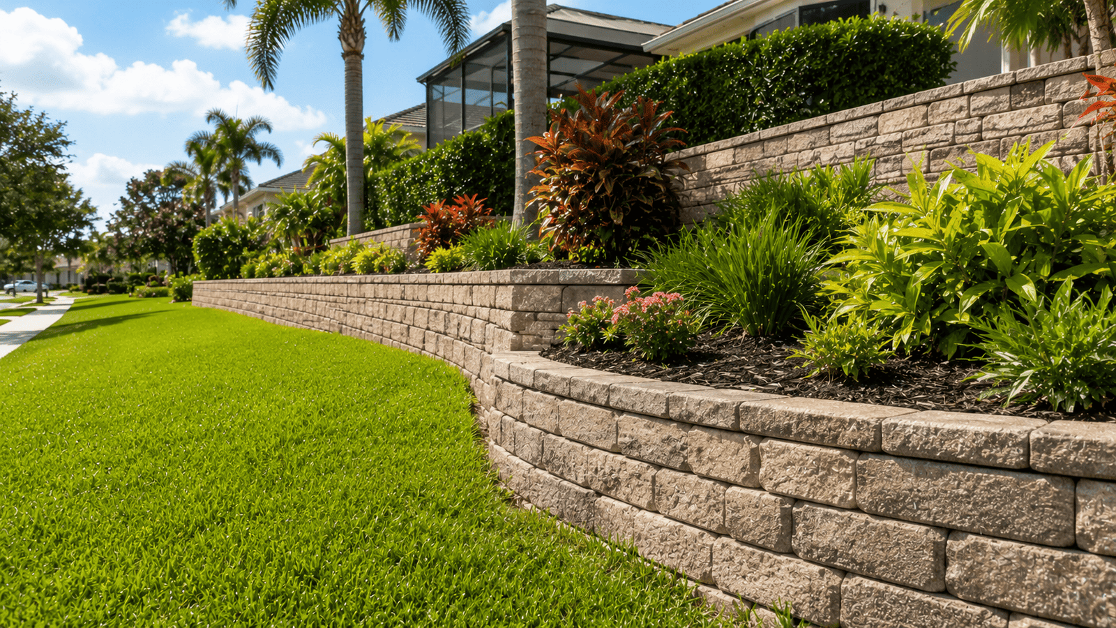 retaining wall cost Brevard County project in Brevard County with a clean premium outdoor residential layout