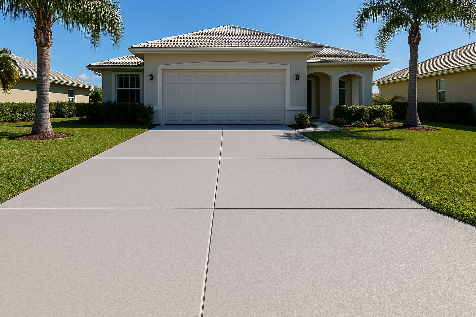 concrete resurfacing cost Merritt Island project in Brevard County with a clean premium outdoor residential layout