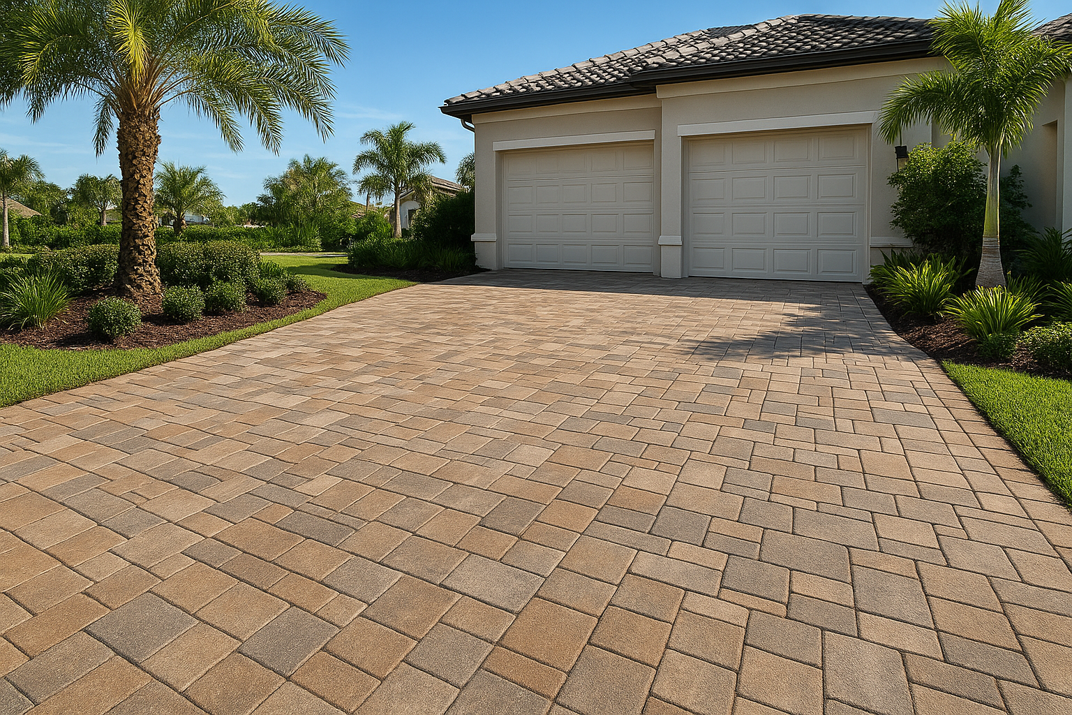 paver driveway cost Viera project in Brevard County with a clean premium outdoor residential layout