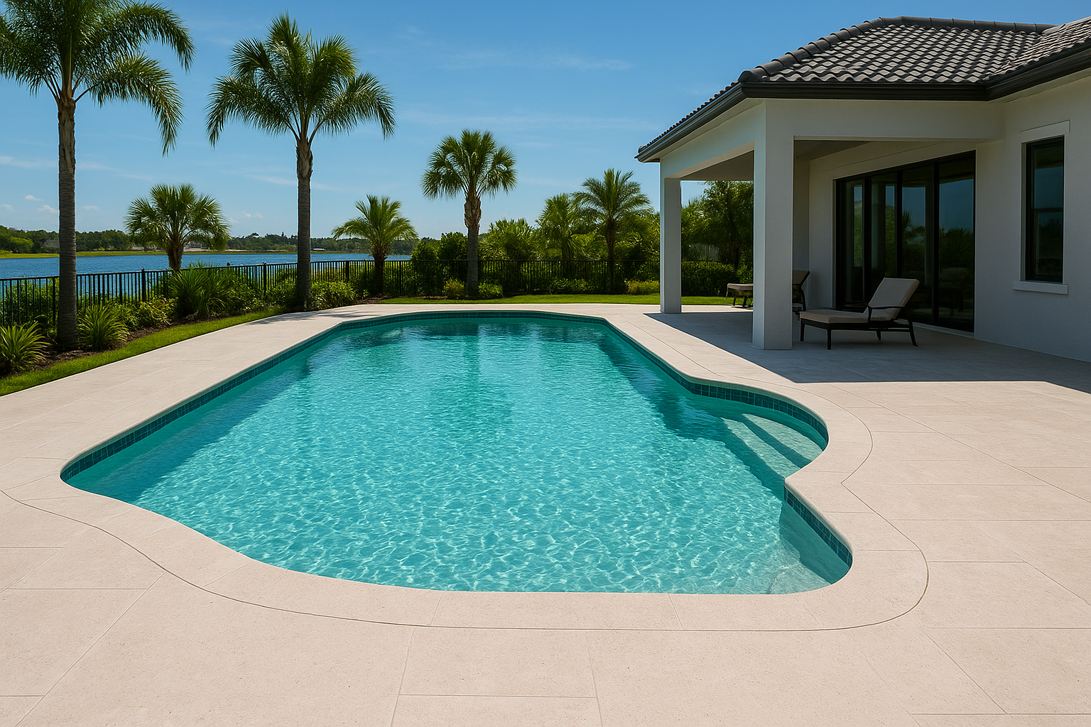pool deck resurfacing cost Titusville project in Brevard County with a clean premium outdoor residential layout