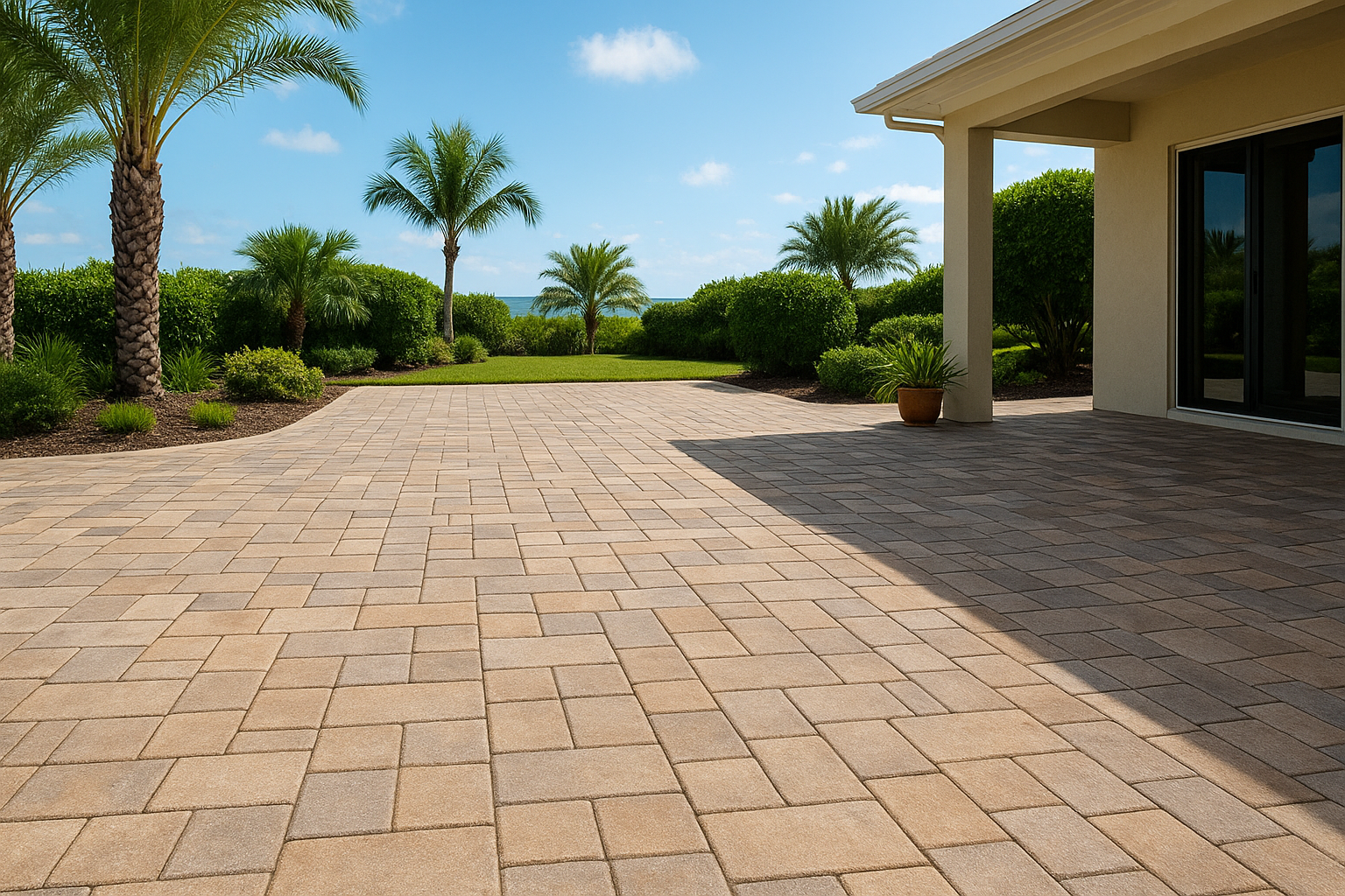paver sealing Cocoa Beach project in Brevard County with a clean premium outdoor residential layout
