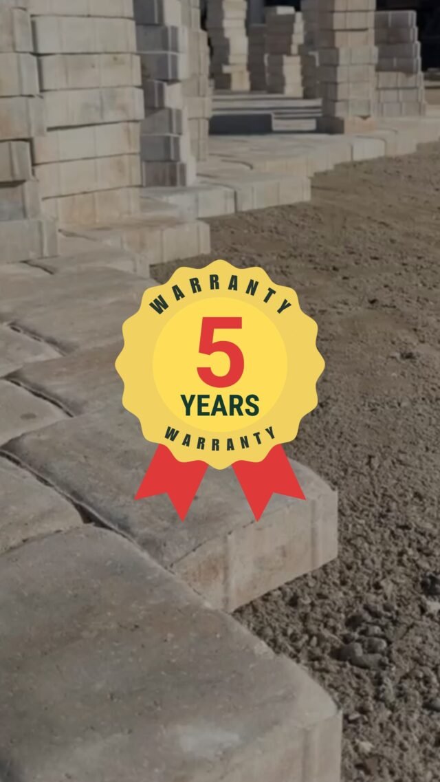 When pavers are installed correctly, they shouldn’t need repairs before 5 years.

That’s why every paver installation we do includes a 5-year warranty.

We offer it knowing our customers likely won’t need it—but because peace of mind matters.

And if anything ever does come up, you can always call us.