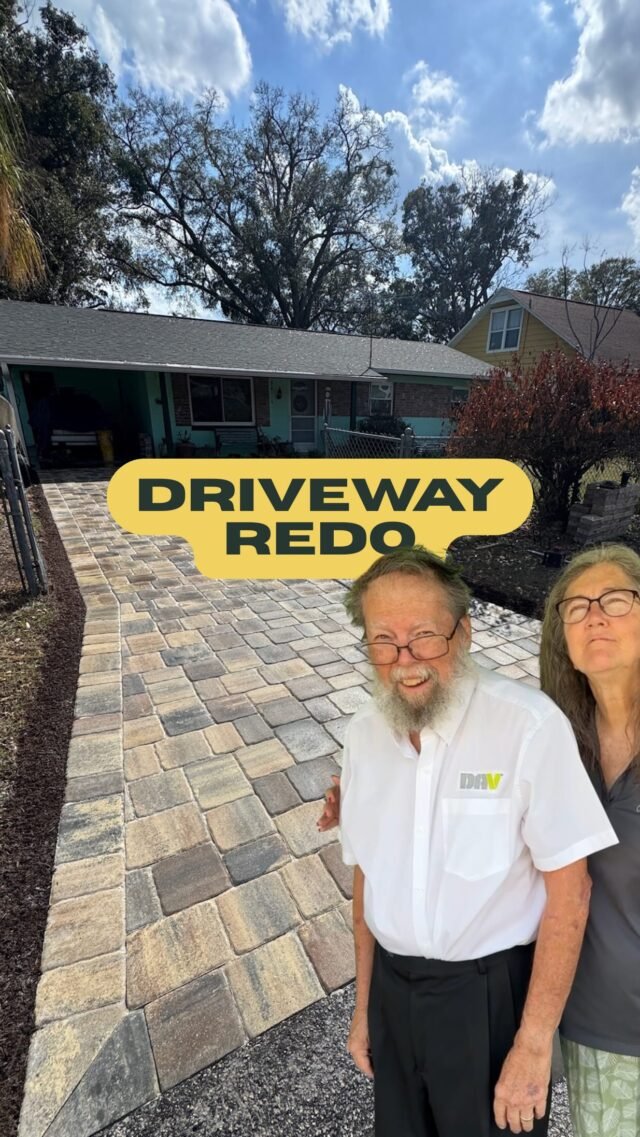 Check out this beautiful driveway we put together for these awesome people. 🌟🌟🌟🌟🌟