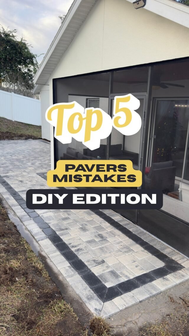 DIY projects can save thousands, and a lot of people love doing the work themselves. But before you install your own pavers, consider this.

1️⃣ Wrong base material
Soil and sand aren’t structural bases.

2️⃣ Inconsistent base thickness
Uneven base = uneven surface.

3️⃣ No plate compactor
Hand tamping isn’t enough.

4️⃣ Improper joint sand
Wrong sand washes out and causes movement.

5️⃣ Skipping final compaction
Locks nothing in place.

#pavers #DYI #homeupgrades